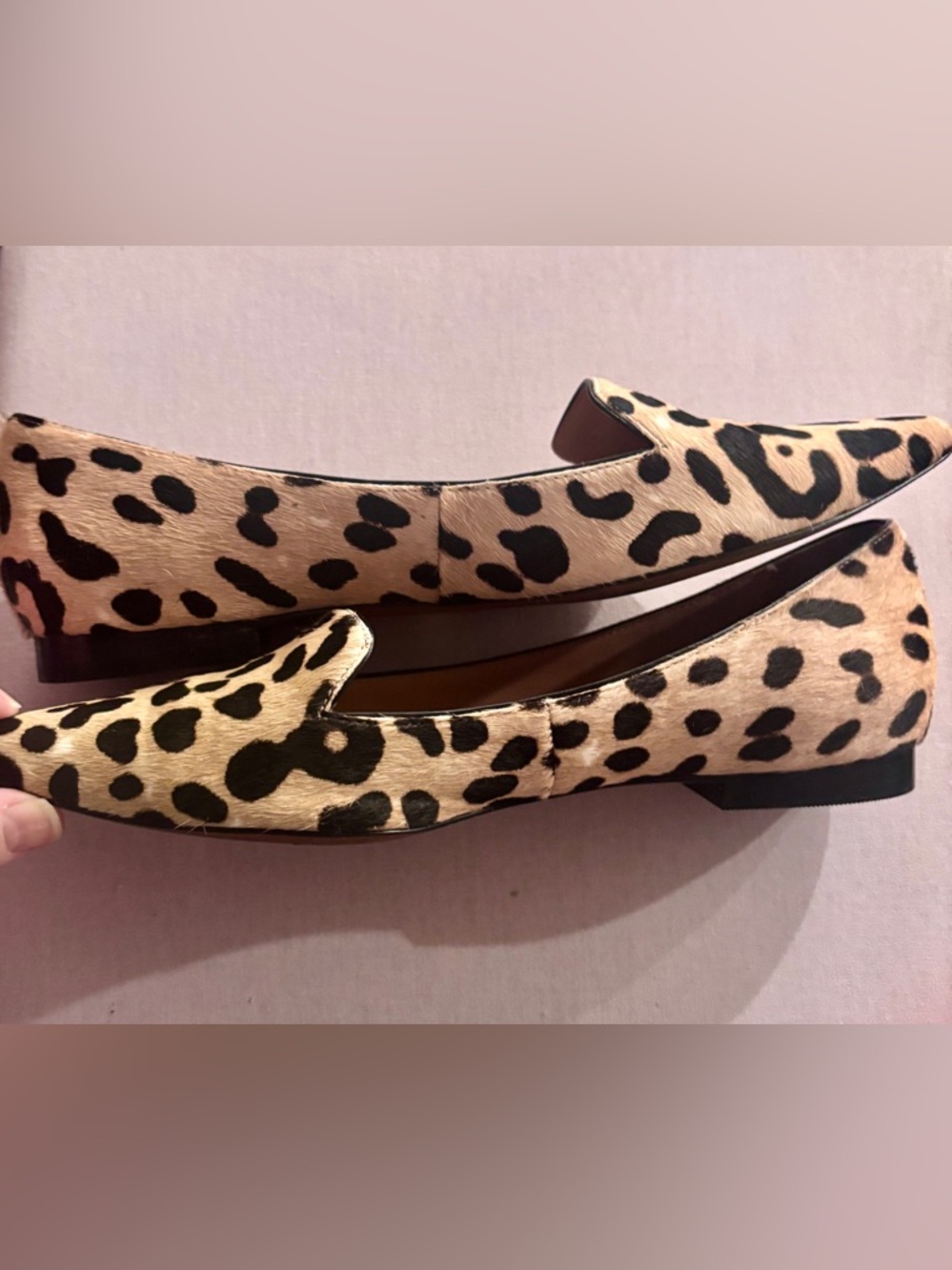 LINEA PAOLO Leopard Print Women's Pointed Ballet Flat Size 6